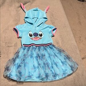 Disney Stitch Character Dress with Pink Accents Girls Size 6